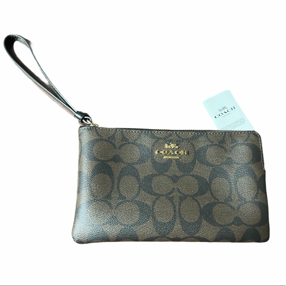 Coach signature Wristlet